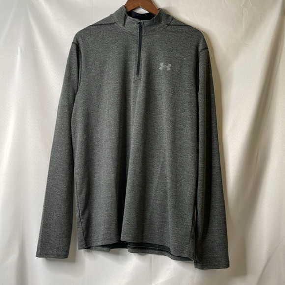 Men’s XL/TG/EG Under Armour Long sleeve pull over Gray Threadborne Shirt. - Picture 10 of 10
